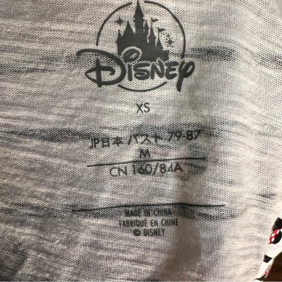 Disney Women's V-Neck Top - Black, White, and Red XS - Picture 6 of 8